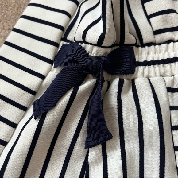 Habitual girl dress striped white navy blue bows details nautical classic 12m - Picture 7 of 7